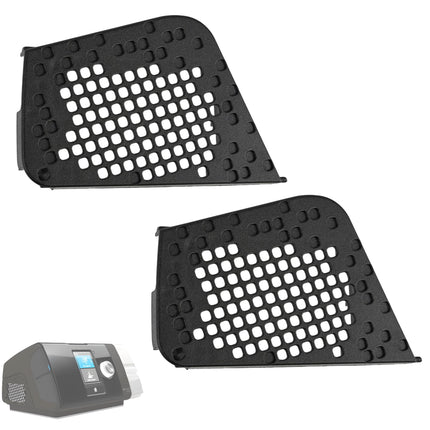 19729 Filter Side Cover for Resmed AirSense 10/AirStart 10/AirCurve 10, Filter Cap for CPAP/Autoset/VPAP Machines Replacement, Black 2 PCS
