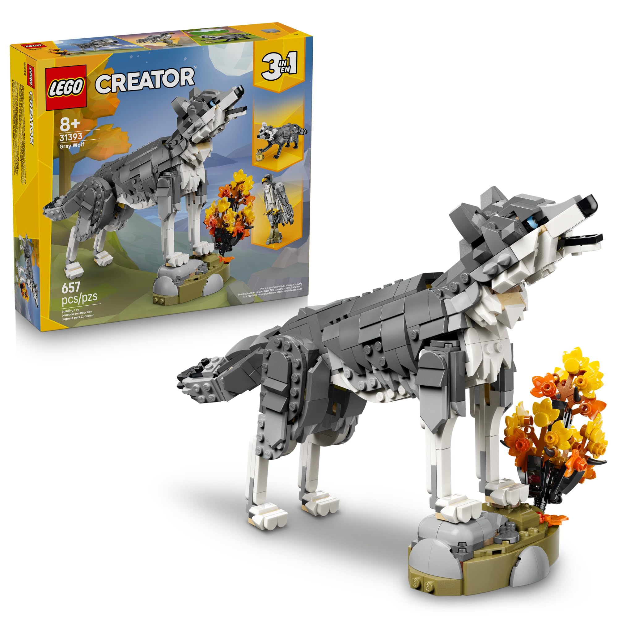 LEGO Creator 3 in 1 Forest Animals: Gray Wolf 31393 – Organic Dreaming