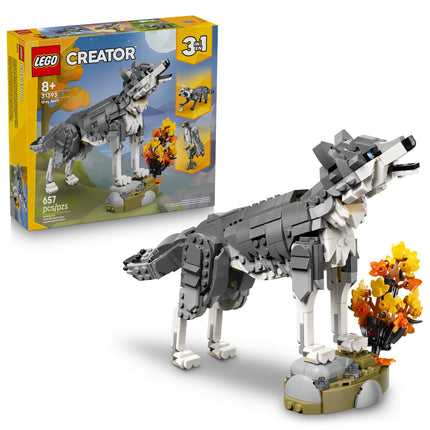 LEGO Creator 3 in 1 Forest Animals: Gray Wolf 31393