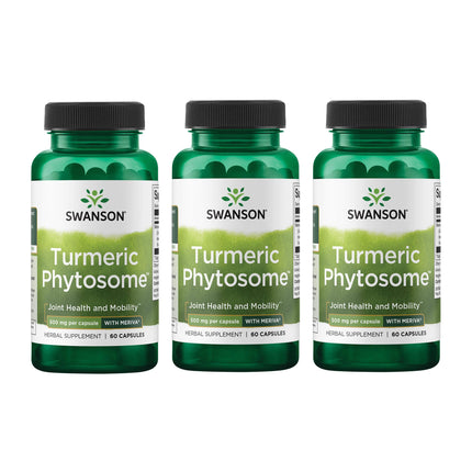 Swanson Turmeric Phytosome with Meriva 500 Milligrams 60 Capsules (3 Pack)