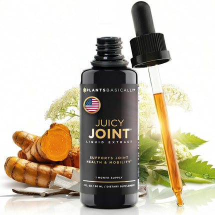 Juicy Joint Extract -100% Plant-Based Joint Support Supplements for Women & Men |Supports Joint Mobility, Relief & Recovery |Fast Absorbing Formula| USA Made, Organic &Vegan| 1 Bottle, 30-Day Supply
