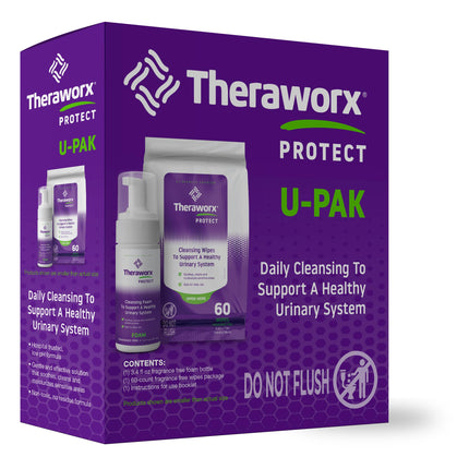 Theraworx Protect U-Pak - Daily Cleansing Kit To Help Support A Healthy Urinary System (Pack of 1)