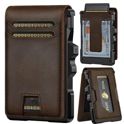 furid Genuine Leather Wallet for Men: Slim RFID Smart Minimalist Wallet