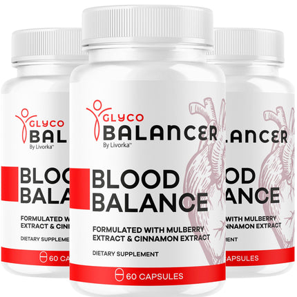 (3 Pack) Glyco Balancer Capsules - Official GlycoBalancer Supplement Support Pills Advanced Formula All Natural Premium Ingredinets for Health Support Vitamins and Wellness, 180 Capsules for 3 Months