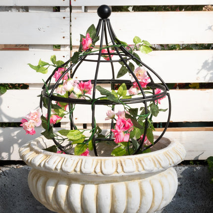 GOOOXIM Metal Garden Obelisk Trellis - 12"x18" Support for Climbing Plants