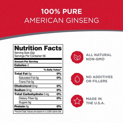 Dairyland American Ginseng Slices - 4 oz Pack Wisconsin Ginseng Slices – Certified Something Special from Wisconsin - Non-GMO, Gluten Free Sliced Root - Herbal Supplement in Soup, Tea, Congee