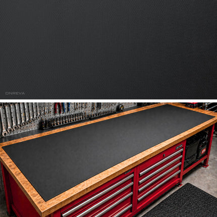 ONREVA Workbench Mat 20X48 Inches, EVA Rubber Work Mat, Protect Your Work Bench Top, Heavy Duty Pad for Tool Box Top, Table, Tool Station, Rolling Cabinet Cart Cover Liner Matt, 48"X20" 5mm Thick