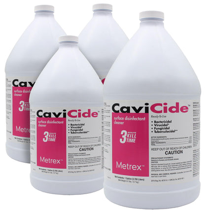 Metrex CaviCide Surface Disinfectant Cleaner, 1 Gallon, 4-Pack