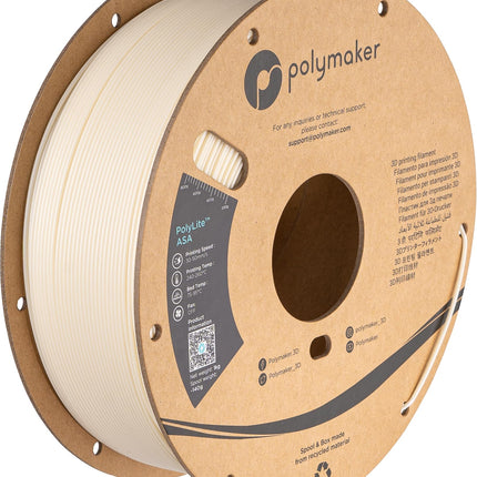 Polymaker ASA Filament 1.75mm Natural 1KG, UV & Weather Resistant
