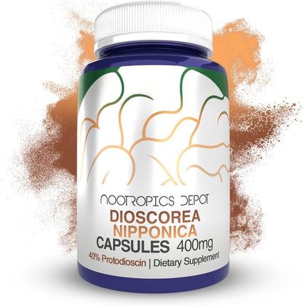 Nootropics Depot Dioscorea nipponica Capsules | 400mg | 40% Protodioscin | Wild Yam | 60 Count