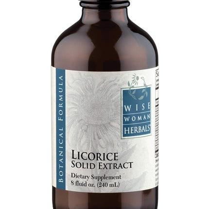 Wise Woman Herbals Licorice Root Solid Extract 4:1, Alcohol-Free, Herbal Digestive & Stomach Comfort, Adrenal Balance, Immune & Respiratory Support, Supports a Healthy Inflammatory Response, 8 Fl Oz