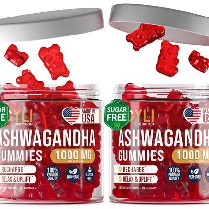 [2 Pack] Ashwagandha Gummies for Women & Men — Natural Soothing Gummies with Pure Ashwagandha Root Extract Vitamin C Zinc — Ashwagandha Supplements for Focus & Rest — 120 Sugar Free Chews