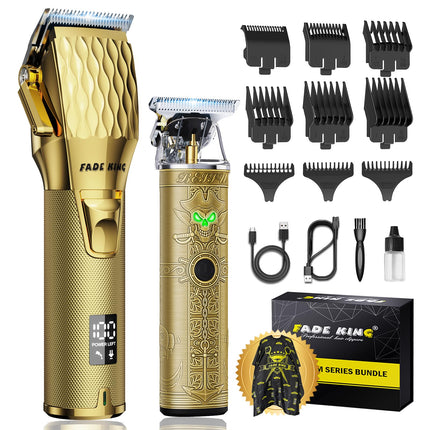 FADEKING Professional Hair Clippers for Men, Cordless Clipper & Trimmer Kit