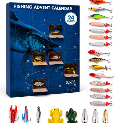 Colitt Fishing Advent Calendar 2026, 24 Real Fishing Lures & Tackle Gift