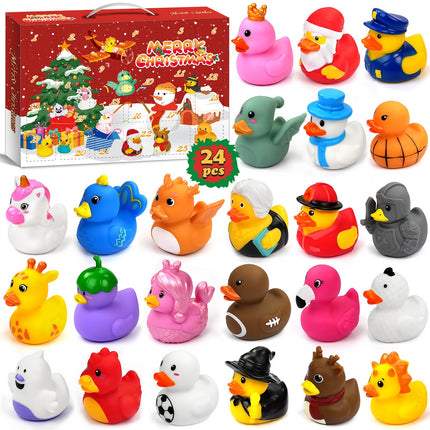 Advent Calendar 2026 Rubber Duck Advent Calendar 24 Days of Christmas Countdown Toys for Kids Boys and Girls Christmas Party Favors Gifts