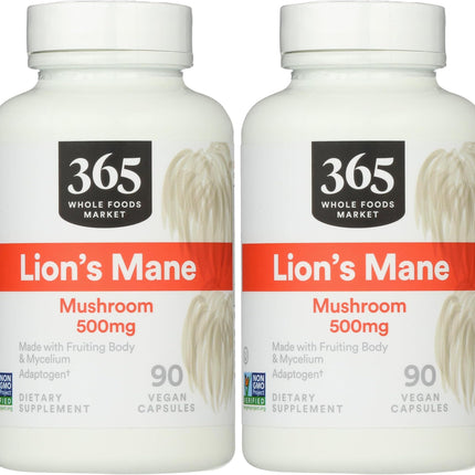 365 by Whole Foods Market, Lion's Mane, 90 Count (Pack of 2)
