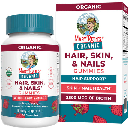 MARYRUTH'S Organic Hair Skin and Nail Vitamins, Ages 14+, Skin Care, 60ct