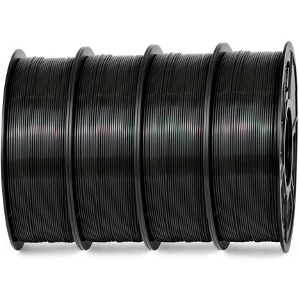 iSANMATE ASA 3D Printer Filament Bundle 4KG (8.8lbs), UV & Weather Resistant 3D Printer Filament Perfect for Outdoor Functional Parts, Black(4-Pack)