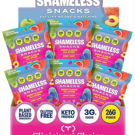 Shameless Snacks Sweet & Sour All-Stars Mixed Bag - Sour Gummy Candy