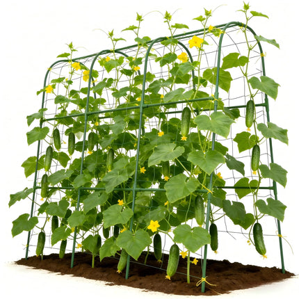Tegarbed 48x46 in U-Shape Cucumber Trellis for Climbing Plants Outdoors
