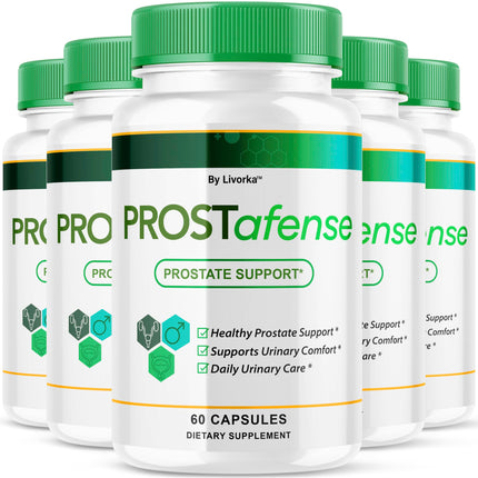 (5 Pack) Prostafense Health Supplements for Men Capsules - Official Prostafense Pills All Natural Support, Prostafence Maximum Strength Premium Formula for Daily Wellness, 300 Capsules For 5 Months