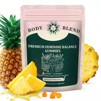 Premium Feminine Balance Gummies for Women’s PH-Balanced Health&Wellness,Probiotic Gummies for Vaginal Health&Immune Support, Vegan, Gluten-Free, Low Calorie, Hawaiian Pineapple,60 Count, 30 Servings