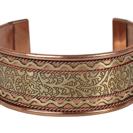 Touchstone 100% Pure Copper Cuff Bracelet, Celtic, for Women & Men