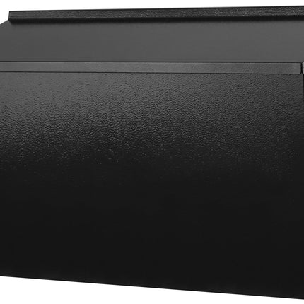 KYODOLED Wall-Mount Mailbox for House, Large Capacity Mail Box, Galvanized Steel Rust-Proof Metal Post Box, Mailboxes for Outside,15.7"x9.9"x4.9" Black