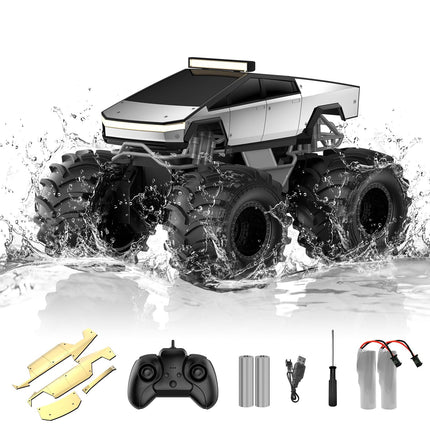 Amphibious Remote Control Car, 1:18 Monster Truck Toys for Boys RC Cars