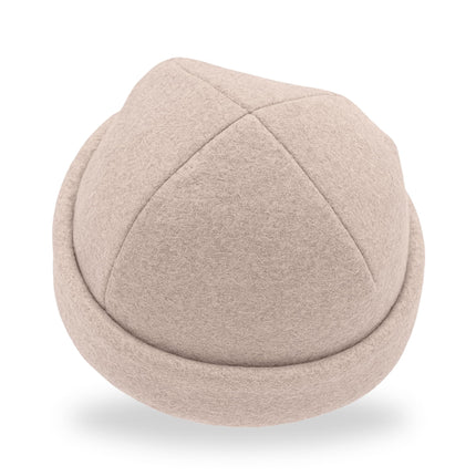 frihed. Sauna hat - Made of woolwalk - 100% Sheep's Wool - Premium Sauna Accessory - Flexible Size - Made in Germany (Sand)