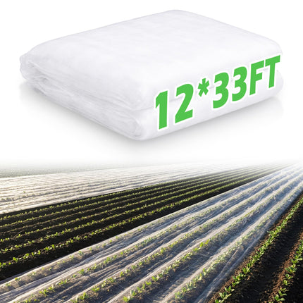 Yoojahow 1 Pcs Garden Insect Netting Mesh, White Ultra Fine, 12 X 33 Ft