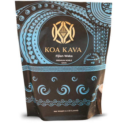 Koa Kava Fijian Kava - Premium Noble Fiji Waka Root Balanced and Mellow Feel (1 KG, 2.2LB)