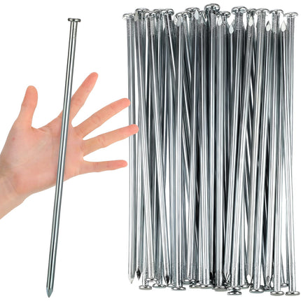 Nuenen 60Pcs 12" Metal Heavy Duty Stakes Landscape Anchoring Spikes