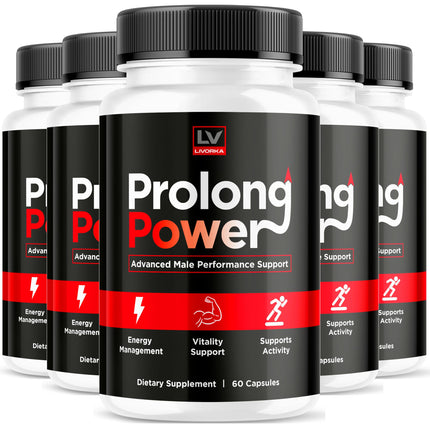 (5 Pack) Prolong Power Pills for Men, Prolong Power, Prolong Power Capsules, Prolong Power Supplement, ProlongPower Capsules for Men, Prolong Power Original Pills Review, 300 Pills for 5 Months