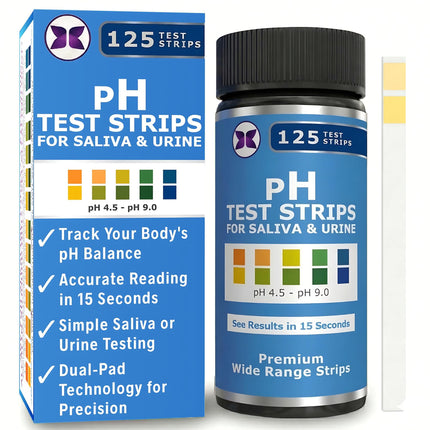 pH Test Strips for Testing Alkaline and Acid Levels in The Body. Track & Monitor Your pH Level Using Saliva and Urine. pH Tester for Highly Accurate Results in Seconds.