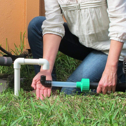 Diyvac ® Patented specialty wet vac attachment to unclog and evacuate ac drain lines