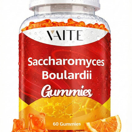 Saccharomyces Boulardii Probiotics 500mg - Gut Health Supplements & Candida Support, Probiotic for Women & Men, Digestive & Immune Supports, Supplement, Non-GMO, Gluten Free, 60 Vegan Gummies