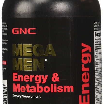GNC Mega Men Energy and Metabolism Supplement, 90 Count