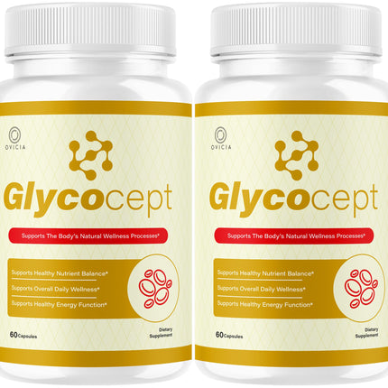 (2 Pack) Glycocept - Glycocept Advanced Formula Support Capsules All Natural Premium Ingredients Maximum Strength, Daily Pills Support Vitamins for Health and Wellness, 120 Capsules for 2 Months