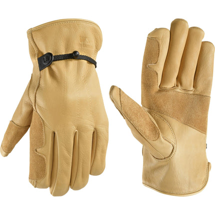 Wells Lamont Leather Work Gloves Timber - Heavy Duty Cowhide, Abrasion Resistant - Large