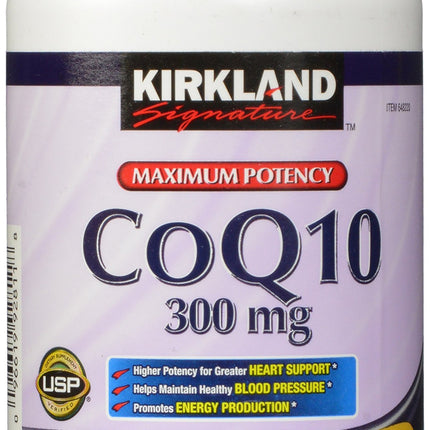 Kirkland Signature COQ10 100 Softgels, 300 mg, 6.4 Ounce
