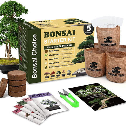 Meekear Indoor Starter Kit with Complete Planting Tools, Gardening DIY Gift for Plant Lovers