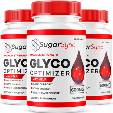 LIVORKA (3 Pack) Sugar Sync Glyco Optimizer, Sugar Sync Glyco, SugarSync, SugarSync Glyco, Sugar Sync Glyco Optimizer Reviews, 90 Capsules