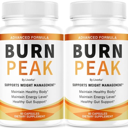 (2 Pack) Burn Peak Capsules - Official BurnPeak Weight Pills Advanced Premium Support, All Natural Burn Peak Pink Salt Trick Supplement for Overall Health & Wellness Reviews, 120 Capsules for 2 Months