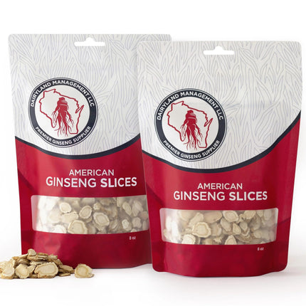 Dairyland American Ginseng Slices - 16 oz Pack Wisconsin Ginseng Slices – Certified Something Special from Wisconsin - Non-GMO, Gluten Free Sliced Root - Herbal Supplement in Soup, Tea, Congee