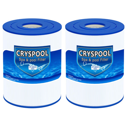 Cryspool® pwk65 Compatible with Watkins 31114, Hot Spot spa Filter, C-8465, FC-3960, 71827, 71828, Watkins 65 sq.ft hot tub Filter, 2 Pack