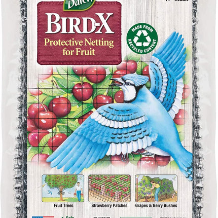 Dalen Bird-X Protective Mesh Netting for Fruit Trees & Berries - 28 x 28 ft