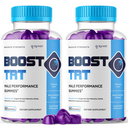 (2 Pack) Boost TRT Gummies, Official BoostTRT Gummys with All Natural Ingredients, Advanced Health & Wellness Support Formula with Max Strength Premium Active Lifestyle Vitamins (120 Gummies)