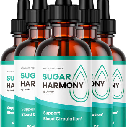 (5 Pack) Sugar Harmony Drops - Official SugarHarmony Advanced Premium Liquid Formula Support Drops - Maximum Strenght, Natural Ingredients For Overall Health & Wellness Reviews, 5 Bottles For 5 Months