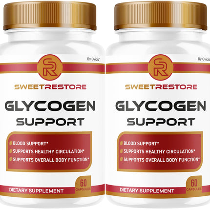 (2 Pack) Sweet Restore Glycogen Support - Official Sweet Restore Capsules Advanced Formula with All Natural Ingredients, SweetRestore Glyco Pills for Wellness & Health, 120 Capsules for 2 Months